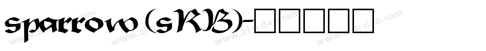 sparrow (sRB)字体转换